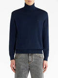 ETRO roll-neck virgin wool jumper