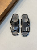 Berluti Double-Buckle Slide Sandals